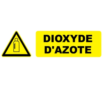 Adhésif Pictogramme danger dioxyde d'azote