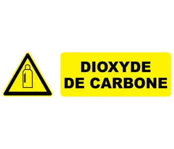 Adhésif Pictogramme danger dioxyde de carbone
