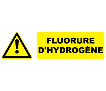 Adhésif Pictogramme danger fluorure d'hydrogène