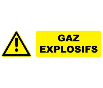 Adhésif Pictogramme danger Gaz explosifs