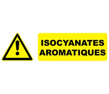 Adhésif Pictogramme danger isocyanates aromatiques