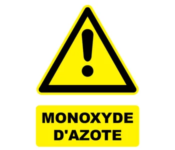 Adhésif Panneau danger Monoxyde d'azote