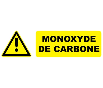 Adhésif Pictogramme danger Monoxyde de carbone