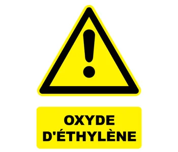 Adhésif Panneau danger Oxyde d'éthylène