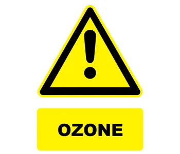 Adhésif Panneau danger Ozone