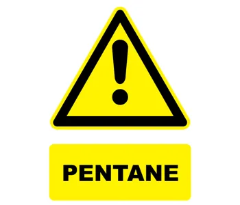 Adhésif Panneau danger Pentane