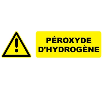 Adhésif Pictogramme danger Péroxyde d'hydrogène