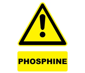 Adhésif Panneau danger Phosphine