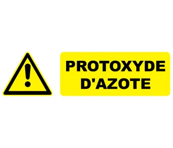 Adhésif Pictogramme danger Protoxyde d'azote