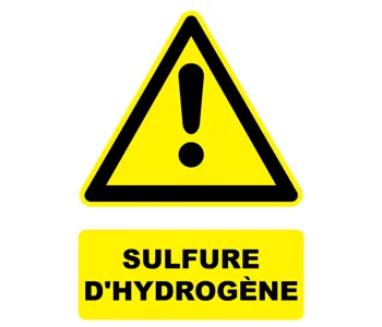 Adhésif Panneau danger Sulfure d'hydrogène