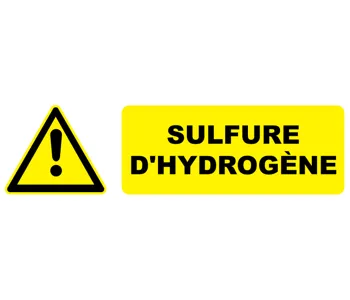 Adhésif Pictogramme danger Sulfure d'hydrogène