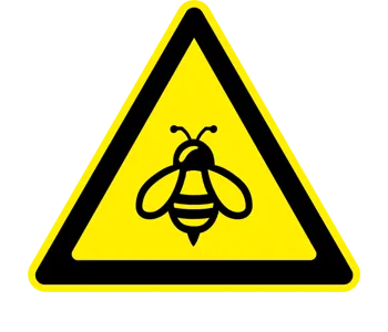 Adhésif Danger abeilles