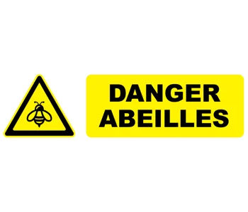 Adhésif Pictogramme Danger abeilles