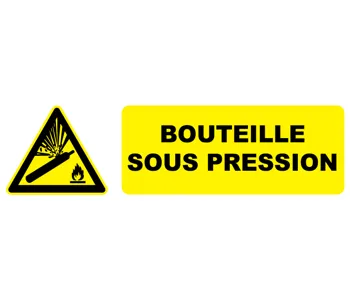 Adhésif Pictogramme bouteille sous pression