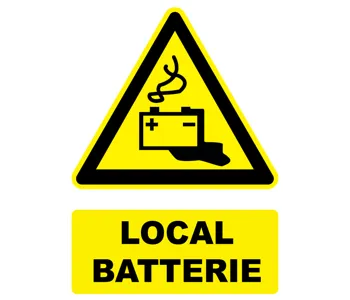 Adhésif Panneau local batterie