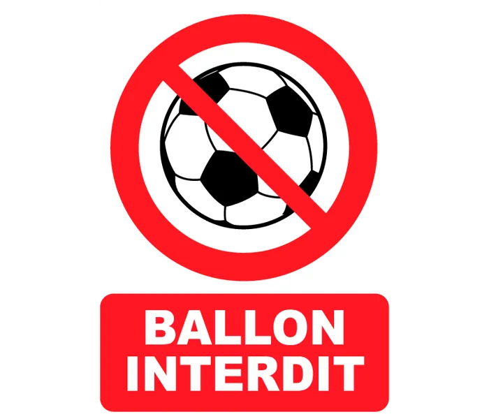 Autocollant Panneau Ballon interdit