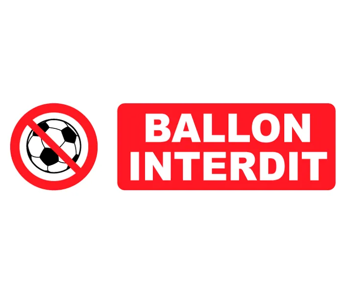 Autocollant Pictogramme Ballon interdit