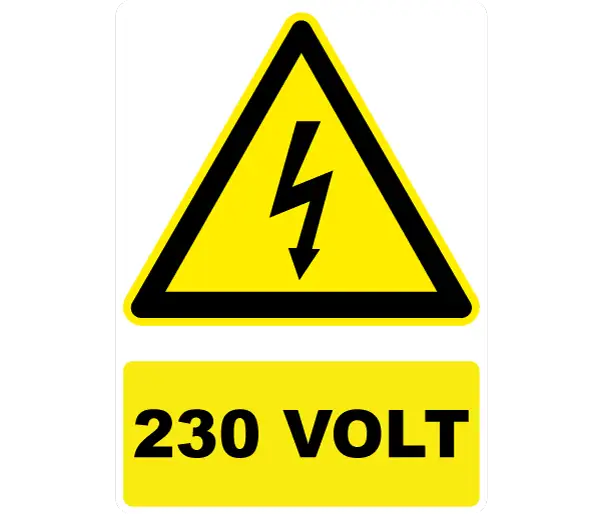 Autocollant Electrique 230 Volt
