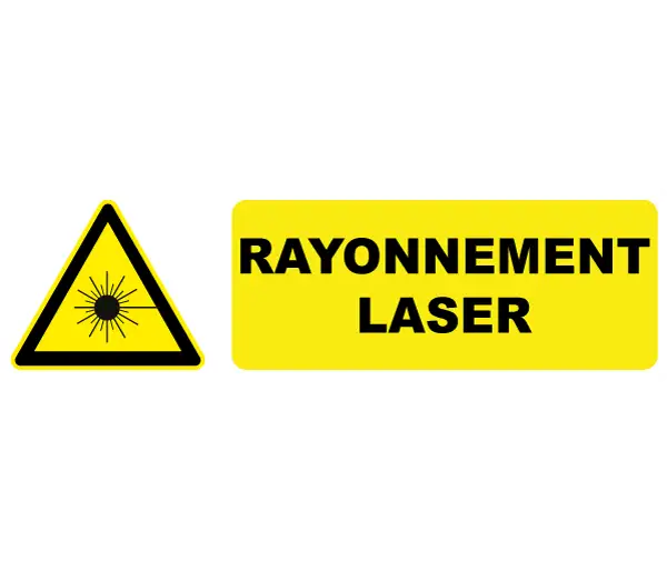 Autocollant Pictogramme Rayonnement Laser