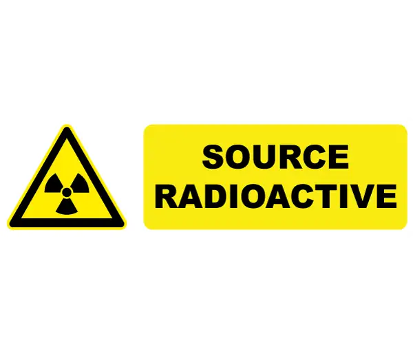 Autocollant Pictogramme Source Radioactive