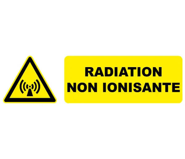 Autocollant Panneau Radiations non ionisantes