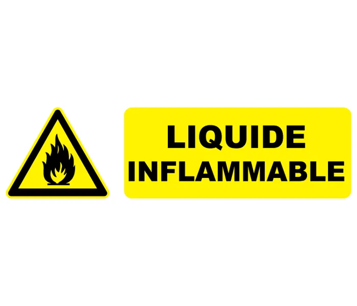 Autocollant Pictogramme danger liquide inflammable