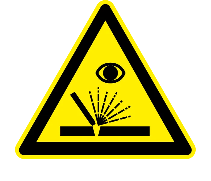 Autocollant Danger Rayonnement Soudure