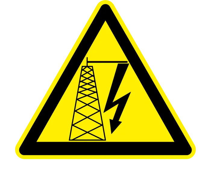 Autocollant Danger Haute tension