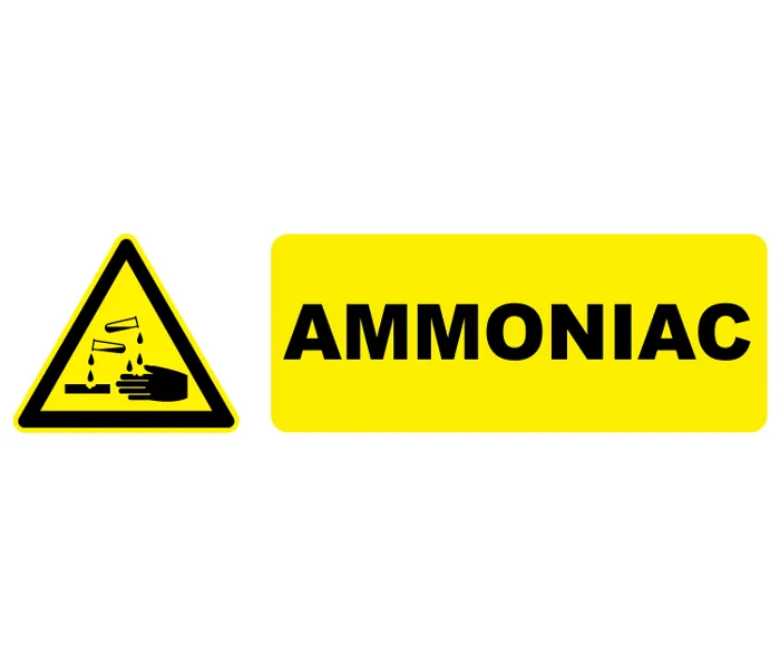 Autocollant Pictogramme danger ammoniac