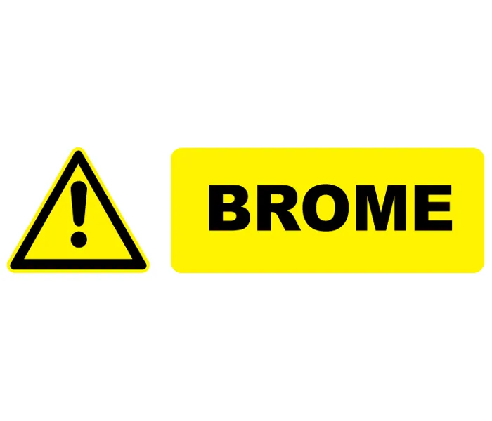 Autocollant Pictogramme danger brome