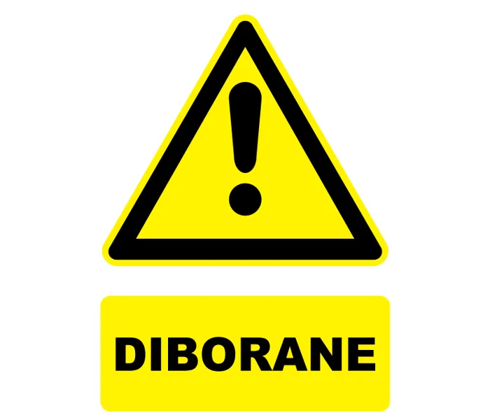 Autocollant Panneau danger diborane