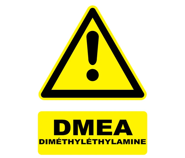 Autocollant Panneau danger diméthyléthylamine DMEA