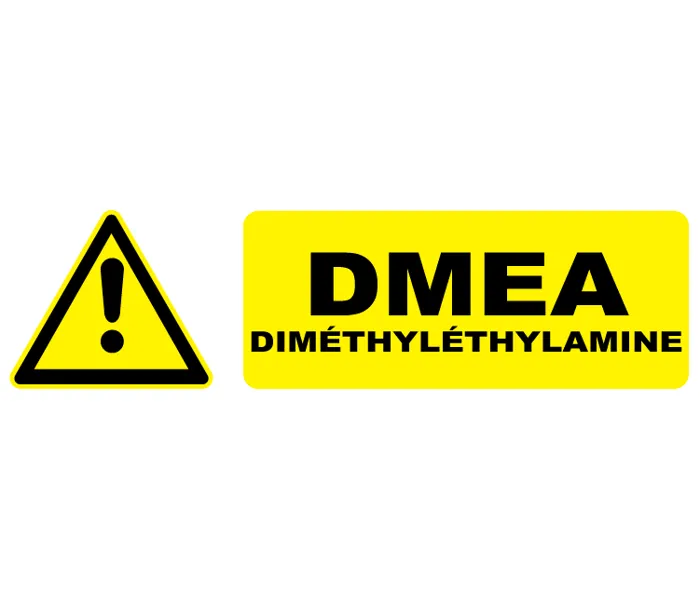 Autocollant Pictogramme danger diméthyléthylamine DMEA