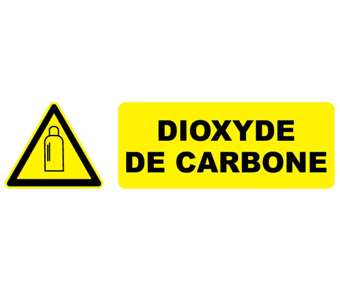 Autocollant Pictogramme danger dioxyde de carbone