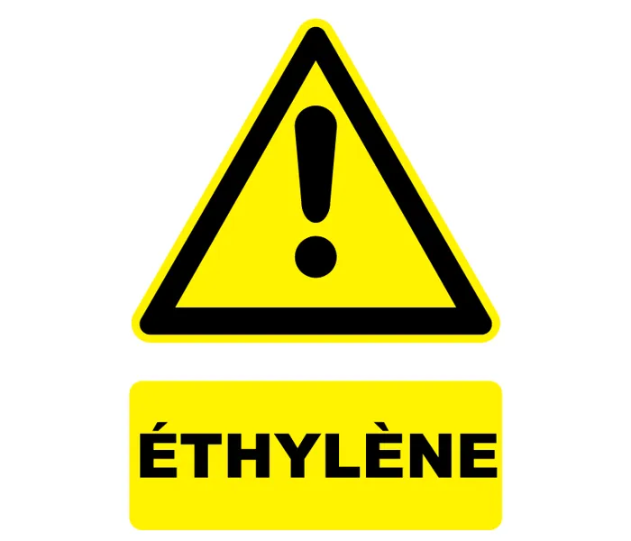 Autocollant Panneau danger éthylène
