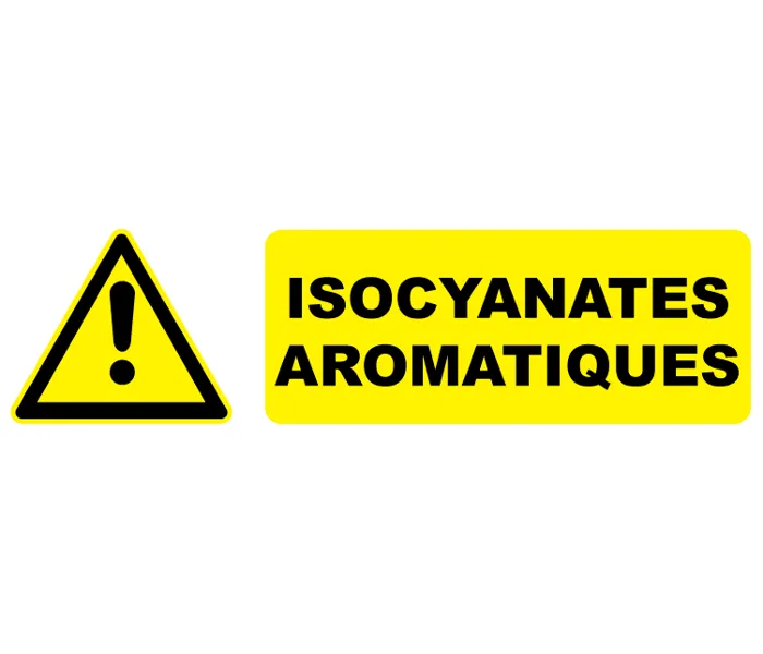 Autocollant Pictogramme danger isocyanates aromatiques