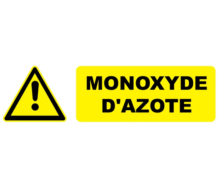 Autocollant Pictogramme danger Monoxyde d'azote
