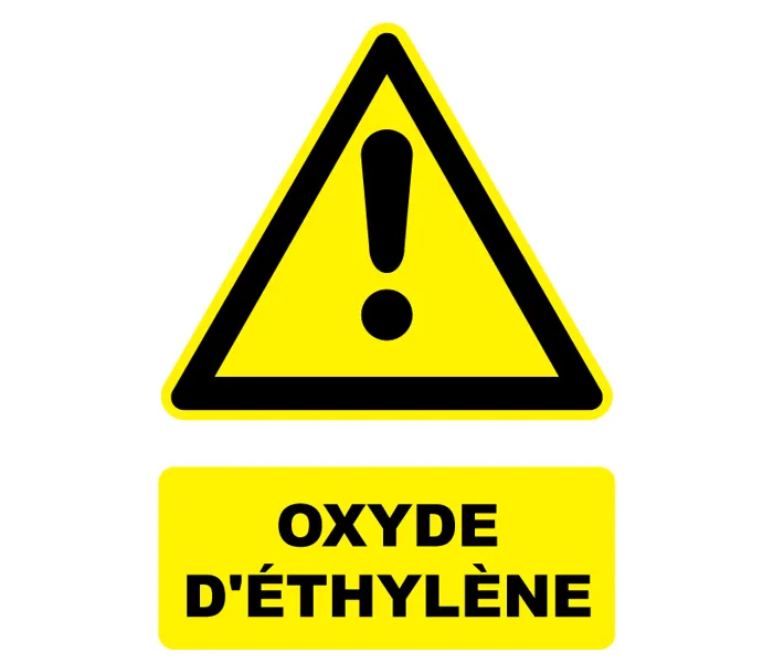 Autocollant Panneau danger Oxyde d'éthylène