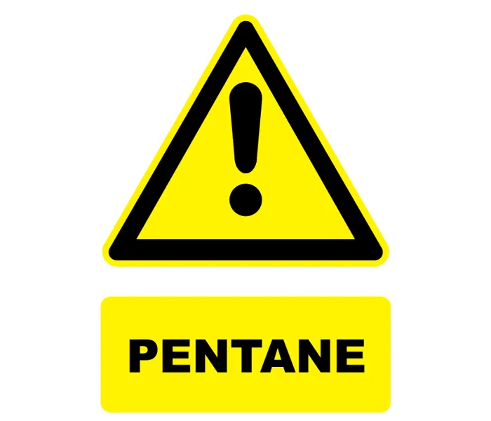 Autocollant Panneau danger Pentane