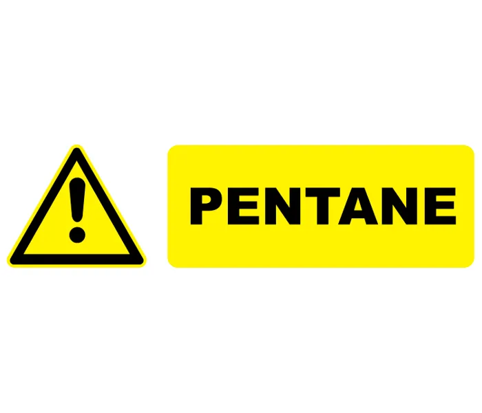 Autocollant Pictogramme danger Pentane