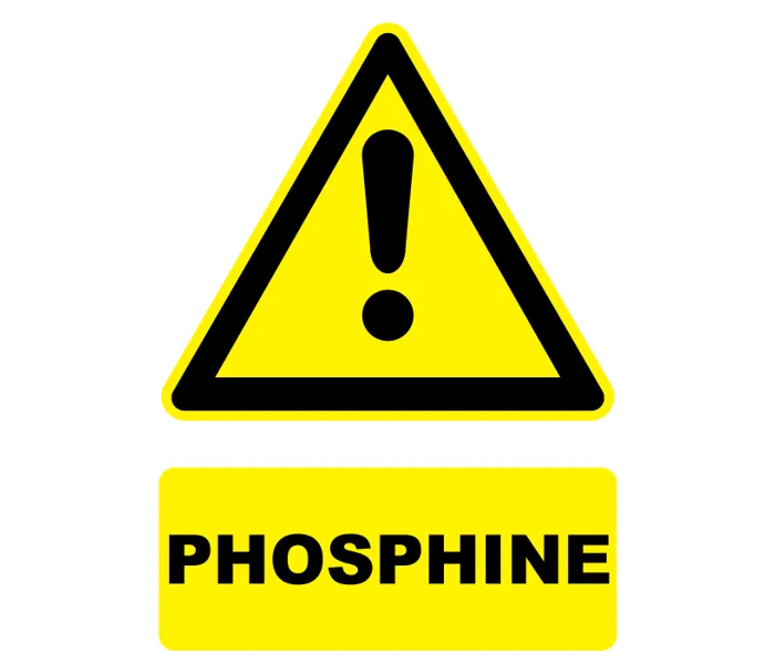 Autocollant Panneau danger Phosphine