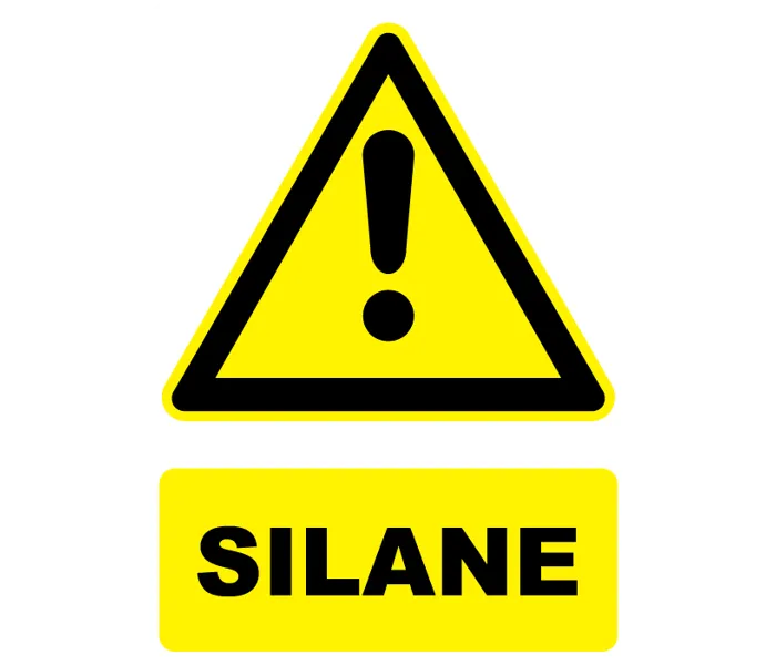 Autocollant Panneau danger Silane