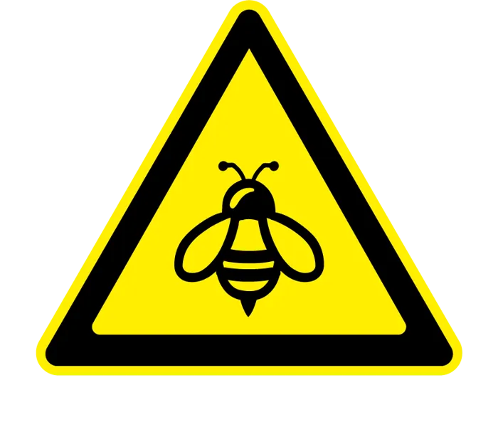 Autocollant Danger abeilles