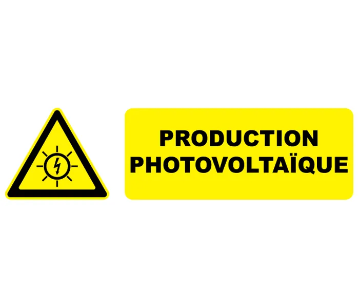 Autocollant Pictogramme production photovoltaïque