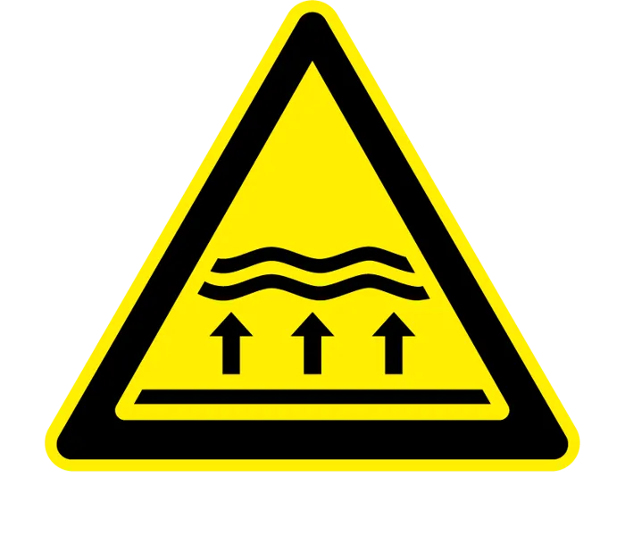 Autocollant Danger zone d'inondation