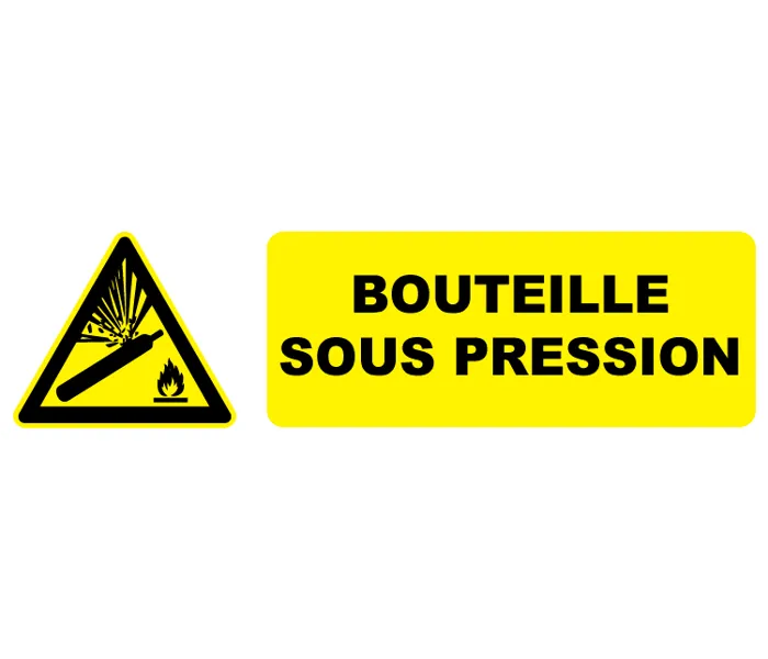 Autocollant Pictogramme bouteille sous pression