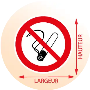 Autocollant Interdit de fumer - Zone Signaletique
