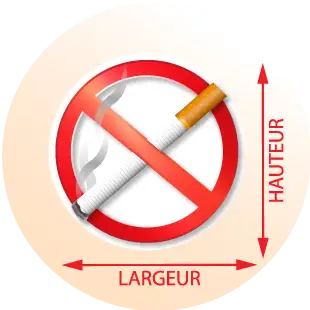 Autocollant Interdiction de fumer - Zone Signaletique