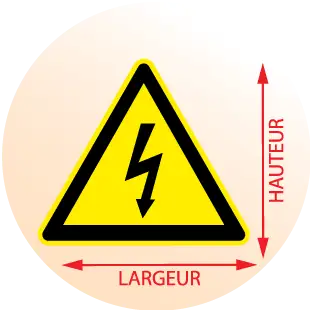 Autocollant Danger électrique - Zone Signaletique