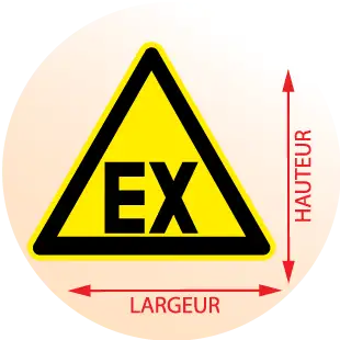 Autocollant EX Zone ATEX - Zone Signaletique
